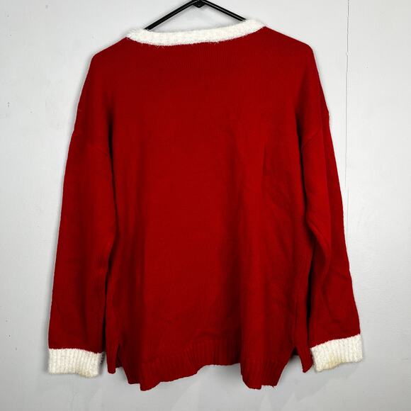 Ugly Christmas Sweater 99 Jane Street XL Grumpy Cat Elf Jingle Bells - Picture 3 of 7